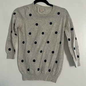 J crew polka dot sweater.